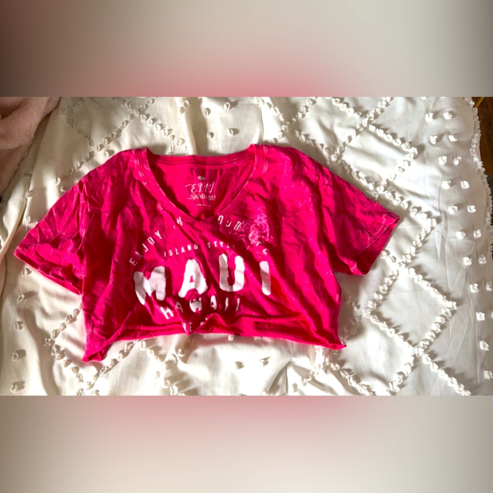 cute cut small top is originally a large but cut so now a small/medium